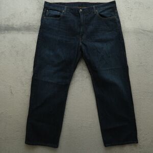 Levi's 569 Jeans Mens Size 40x30 Blue Loose Straight 100% Cotton Denim Dark Wash